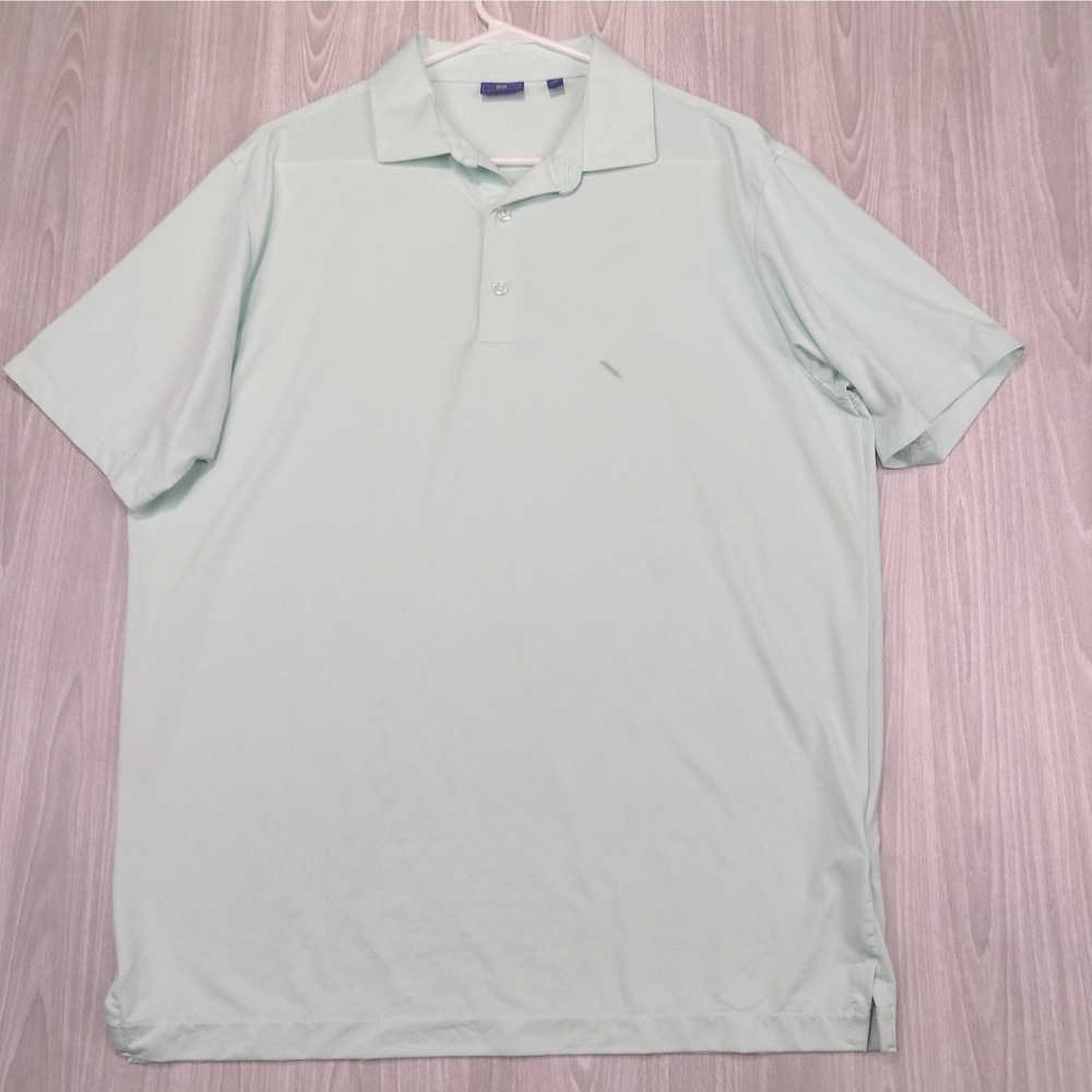 FootJoy ProDry Mens Large Mint Green Short Sleeve Golf Polo Shirt Acushnet